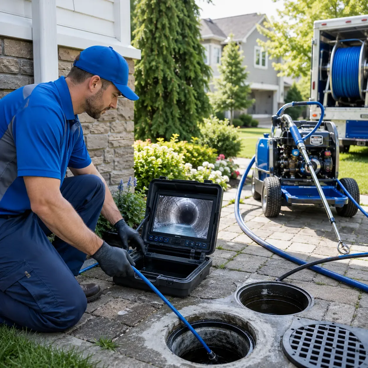 Outdoor drain cleaning professionals serving Farwell, MI