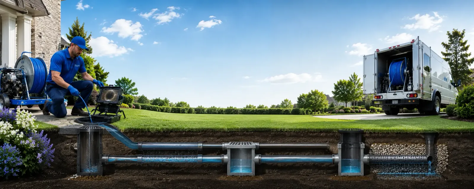 Outdoor drain cleaning information for Farwell, MI